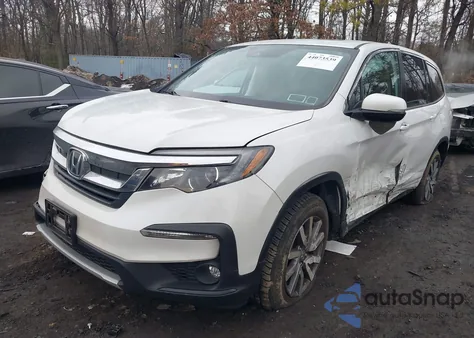 2020 Honda Pilot Awd Ex-L z USA, uszkodzony, nr VIN 5FNYF6H55LB070233